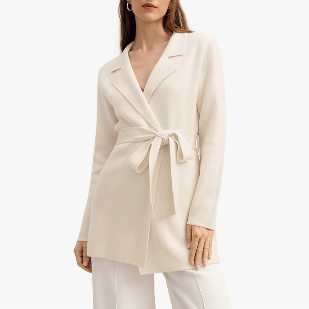 NWT! Lilysilk cream cardigan small